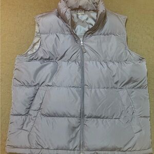 Lands' End Navy Puffer Vest